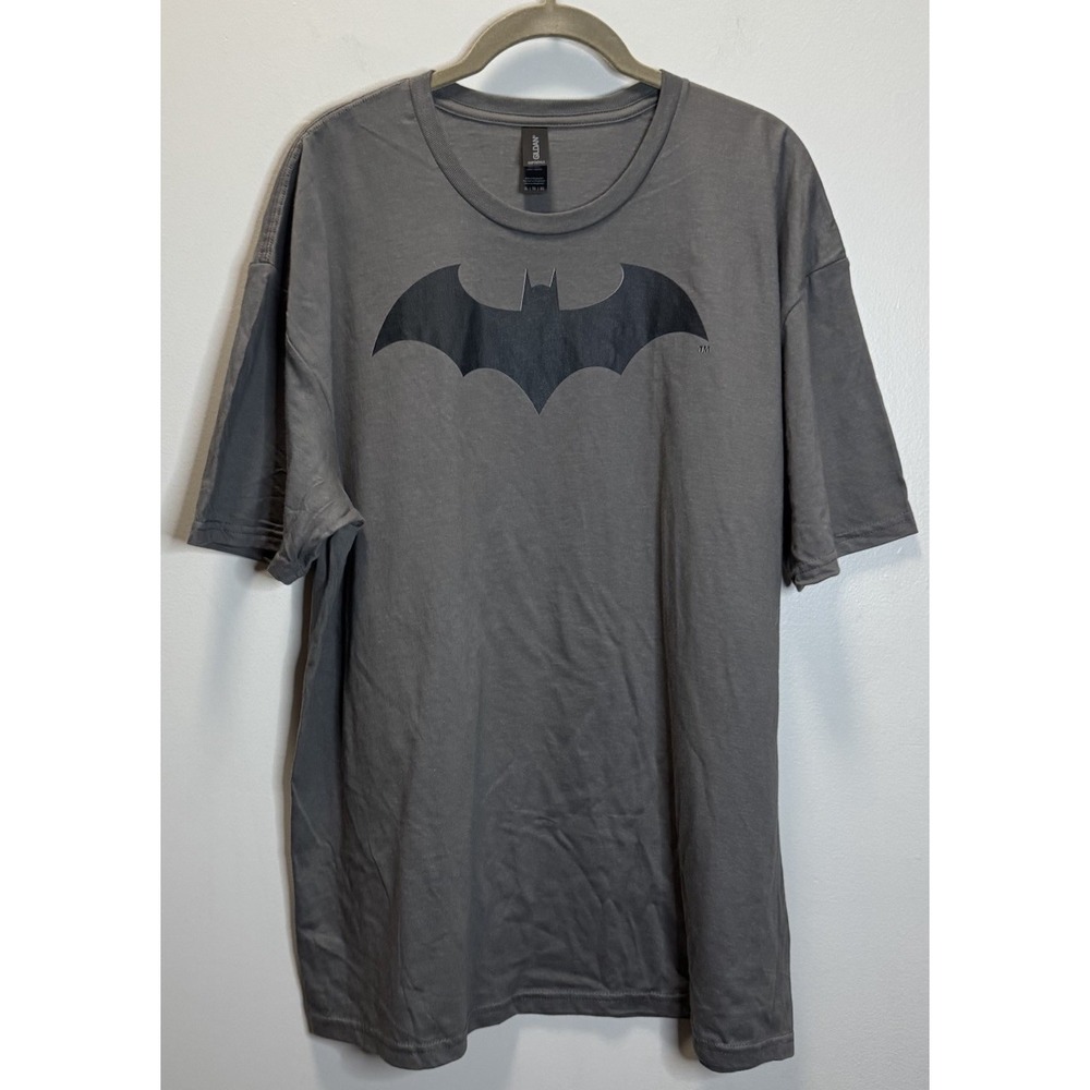 Batman T Shirt Size XL Gray Men's Gildan Soft Style 100% Cotton